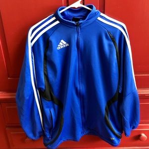 Adidas blue soccer jacket